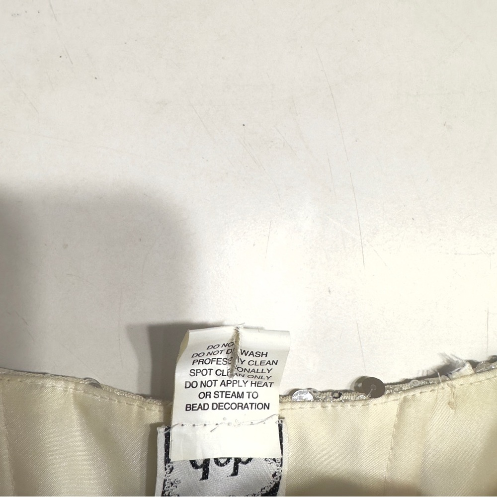 ded White Sequin Short Dress Size 7/8 - Picture 7 of 7